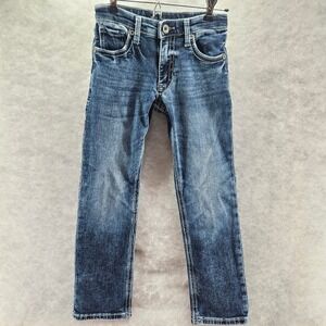 BKE Kids Connor Straight Jeans Blue Wash Denim Size 10 Adjustable‎ Waist